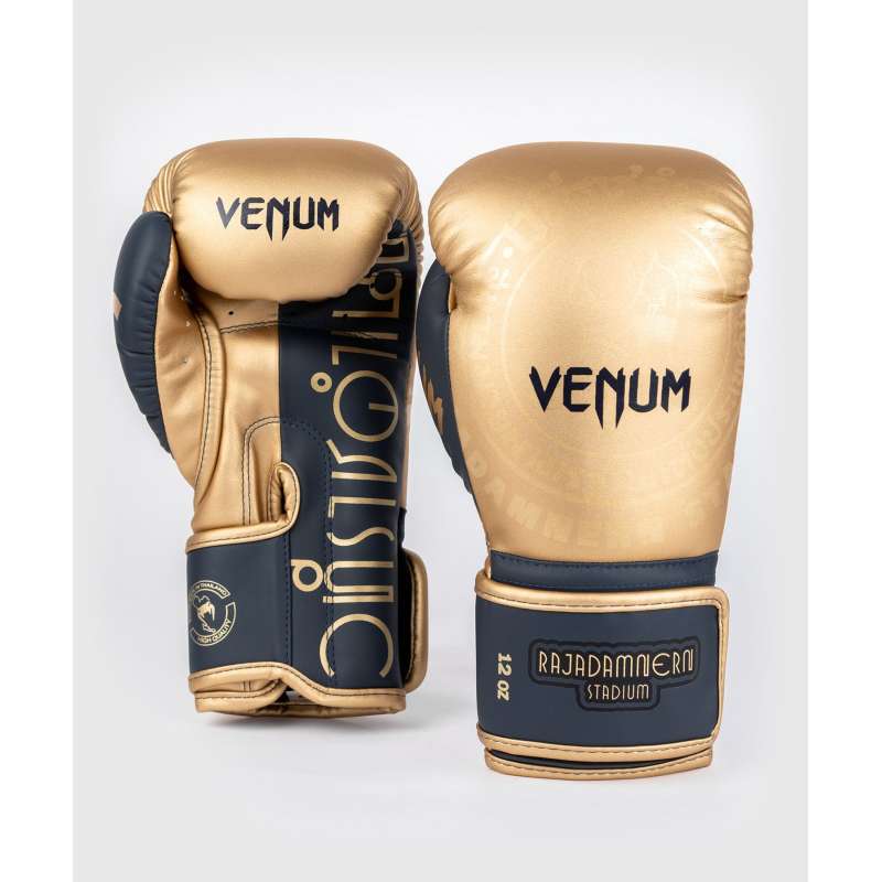 Gants de Boxe d'entrainement Venum Elite - Noir/Or 
