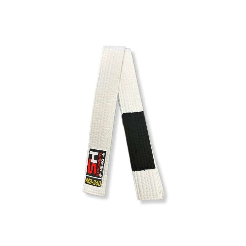 Ceinture BJJ pour enfants blanche strongest hero