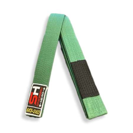 ﻿Ceinture de BJJ pour enfants green Strongest Hero