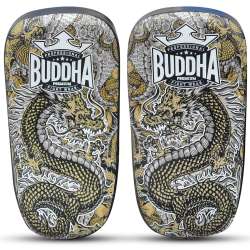Paos Buddha en cuir courbé dragon blanc 2