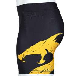 MMA Utuk rashguard short short noir jaune 1