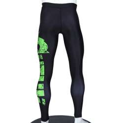 BJJ Utuk Fightwear Leggings BJJ noir vert 1