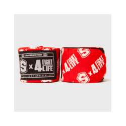 Bandages de boxe Shark F4L rouge 5 mètres 2