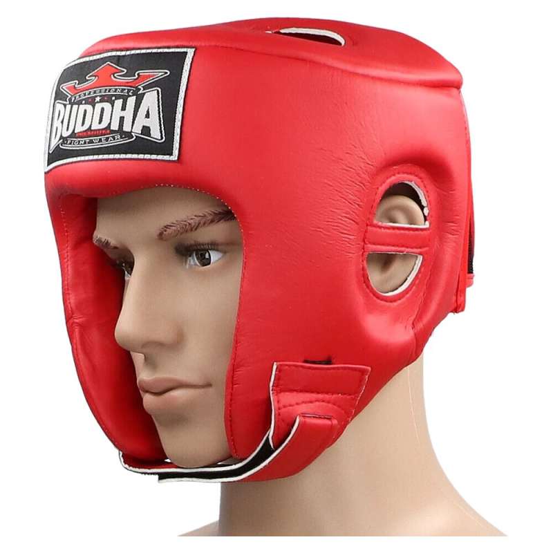 Casque de kick boxing Buddha thailand rouge