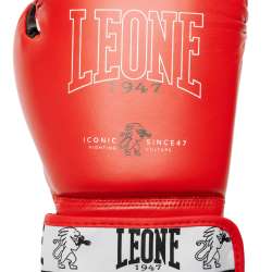 Gants de Muay Thai Leone Iconic Rouge
 1