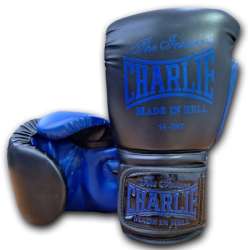 Gants de boxe Charlie kaos noir bleu