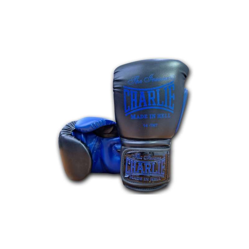 Gants de boxe Charlie kaos noir bleu