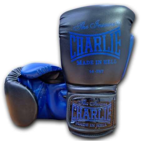 Gants de boxe Charlie kaos noir bleu