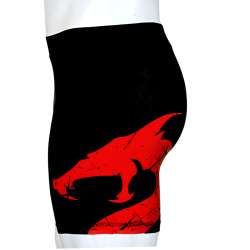 Short en Lycra Noir et Rouge Utuk Fightwear