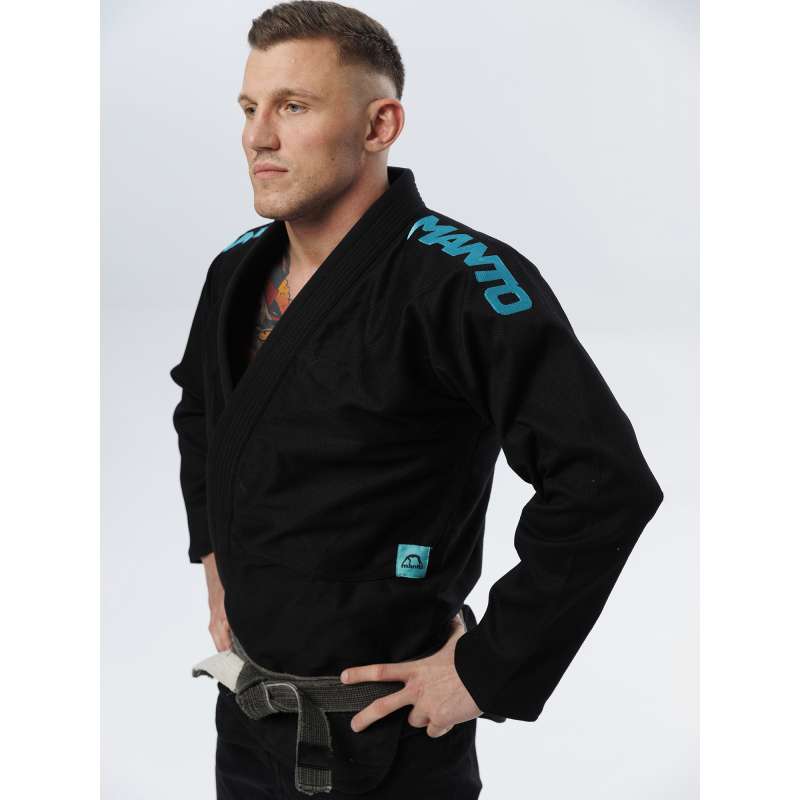 Kimono BJJ Manto X5 turquoise noir