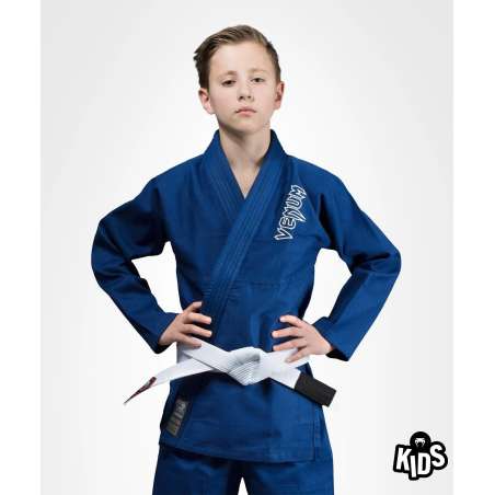 Kimono BJJ pour enfants Venum contender bleu