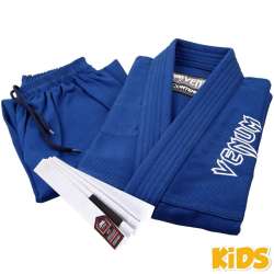 Kimono BJJ pour enfants Venum contender bleu 2