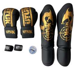 Pack de Muay Thai Utuk Hunter Noir Or