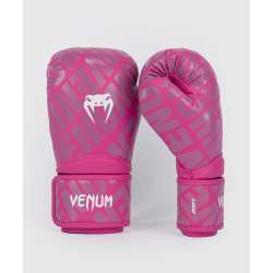 Gants de kick boxing Venum contender 1.5 blanc rose 1