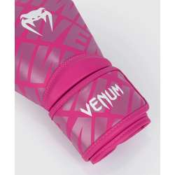 Gants de kick boxing Venum contender 1.5 blanc rose 3