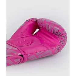 Gants de kick boxing Venum contender 1.5 blanc rose 4