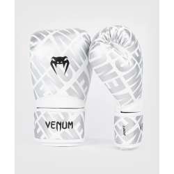 Gants de Muay Thai Venum contender 1.5 argent blanc 2