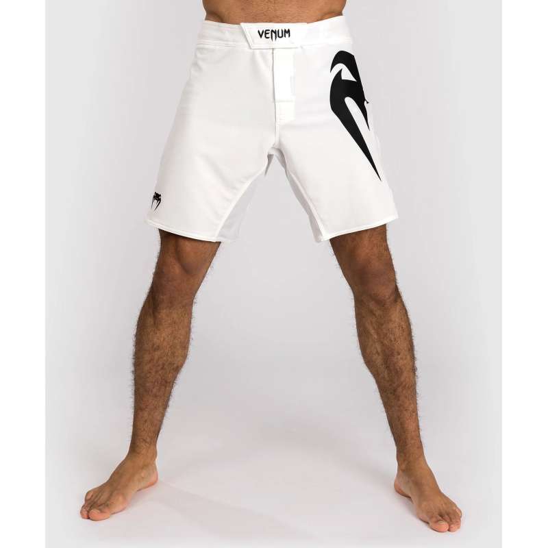 Short de combat Venum light 5.0 blanc noir