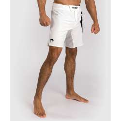 Short de combat Venum light 5.0 blanc noir 1