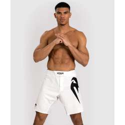 Short de combat Venum light 5.0 blanc noir 3