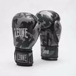 Gants kick boxing Leone GN324 (camo gris)