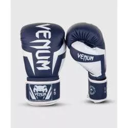 Gants de boxe Venum Elite bleu marine blanc (3)