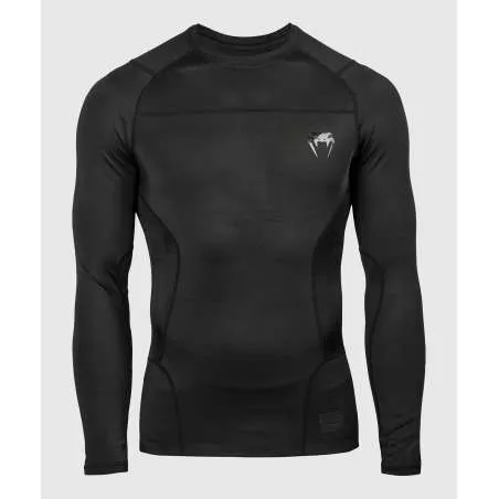 Rashguard grappling Venum g-fit (noir/noir)