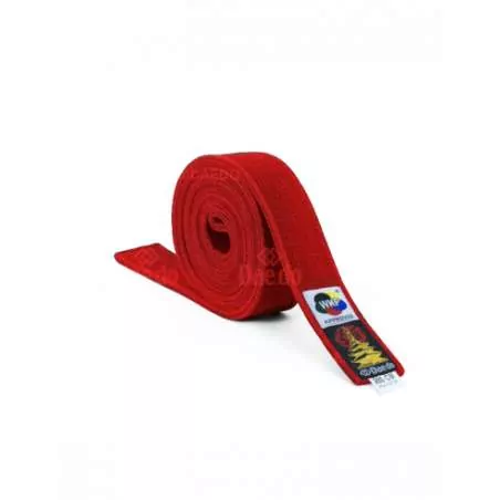 Ceinture Daedo WKF rouge karaté kumite