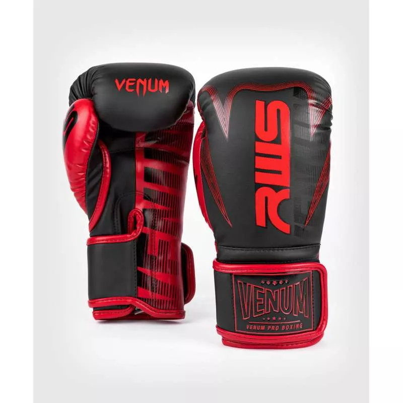 Gants muay thai Venum RWS (noir/rouge)