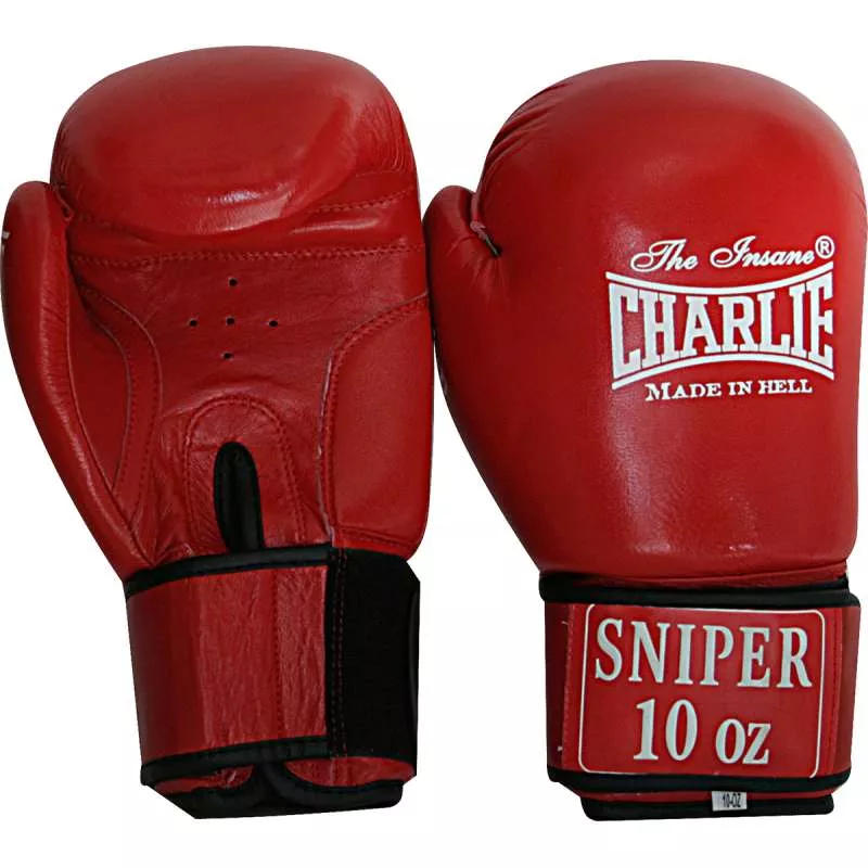 Gants de boxe Charlie sniper amateur (rouge)