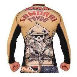 Rashguard de grappling Tatami samurai panda manches longues1