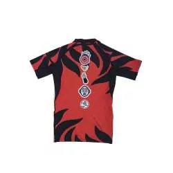 Rashguard grappling Manto cariblanco (noir/rouge)3