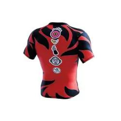 Rashguard grappling Manto cariblanco (noir/rouge)1