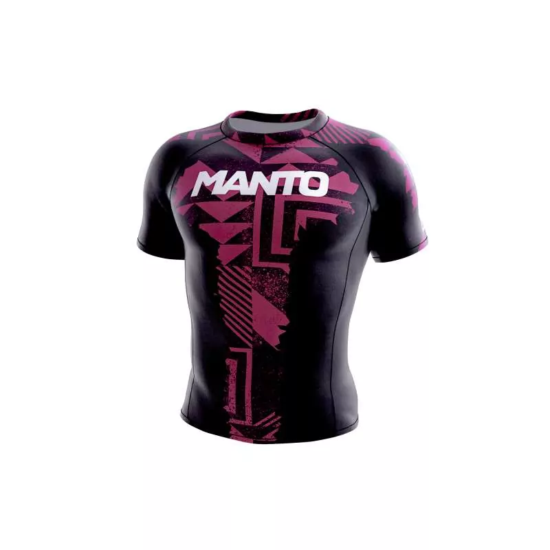 Lycra BJJ no gi Manto fragments (noir/rouge)