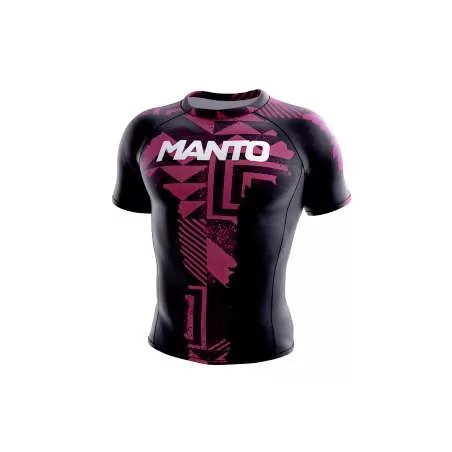 Lycra BJJ no gi Manto fragments (noir/rouge)