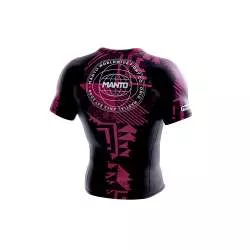 Lycra BJJ no gi Manto fragments (noir/rouge)1