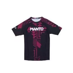 Lycra BJJ no gi Manto fragments (noir/rouge)2