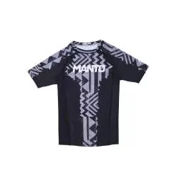 Rashguard BJJ no gi Manto fragments (noir/gris)2