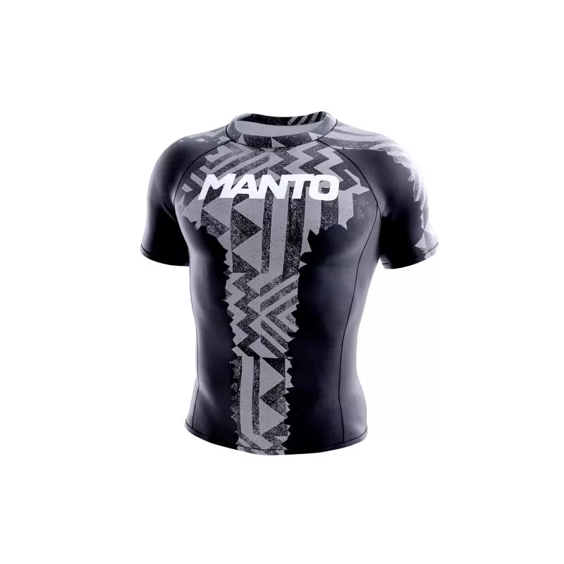 Rashguard BJJ no gi Manto fragments (noir/gris)