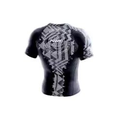 Rashguard BJJ no gi Manto fragments (noir/gris)1