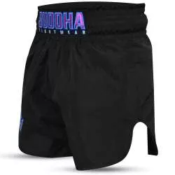 Shorts Buddha muay thai old school (noir/violet)(2)