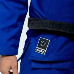 Kimono BJJ Kingz the one + ceinture blanc (bleu) 8