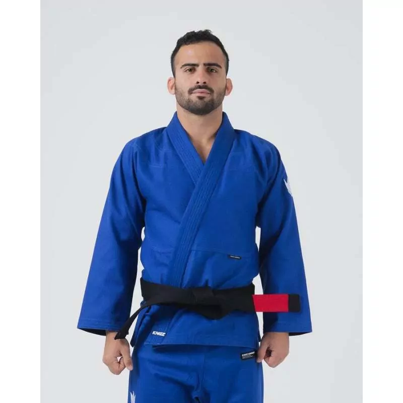 Kimono JJB Kingz kore V2 + ceinture blanc (bleu)