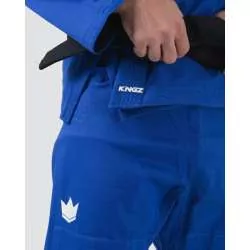 Kimono JJB Kingz kore V2 + ceinture blanc (bleu) 8