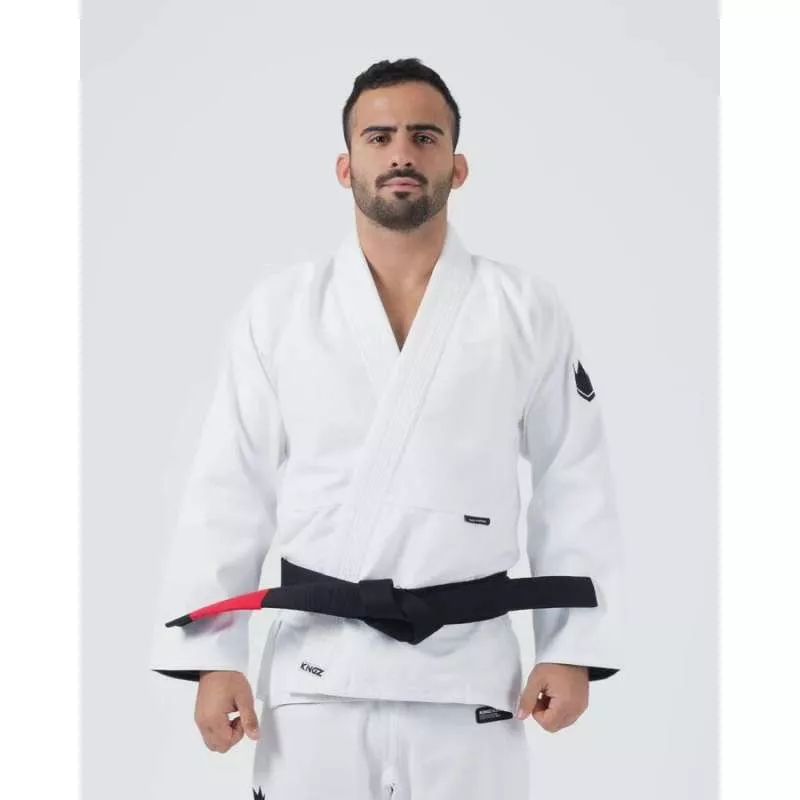 Kimono JJB kingz kore V2 + ceinture blanc (blanc)