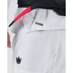 Kimono JJB kingz kore V2 + ceinture blanc (blanc) 8