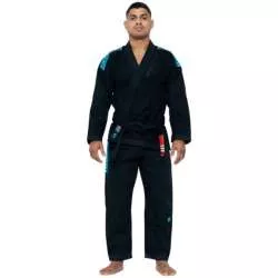 Tatami jiu jitsu ( JJB Gi) recharge kimono noir bleu 1