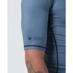 Rashguard no gi Kingz kore V2 (bleu) manches courtas 4