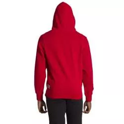 Sweat à capuche zippé Leone avec grand logo (rouge) 3