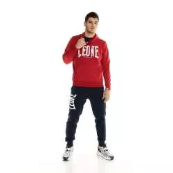 Sweats à capuche Leone avec grand logo (rouge) 1